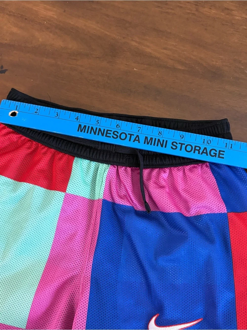 Nike Youth Medium Shorts Basketball Colorful EUC Reversible School Measures 22”